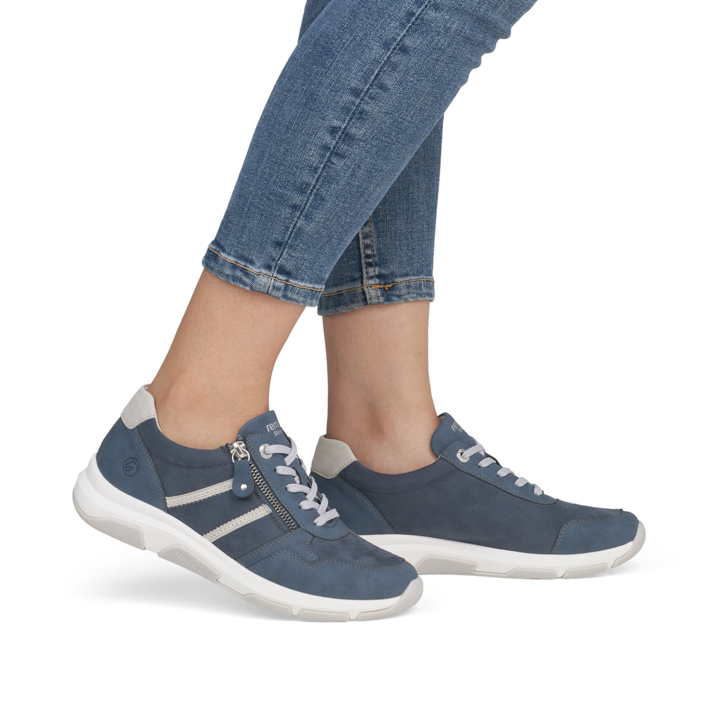 Blue Zip Shoes for Women | Remonte D1S04-14