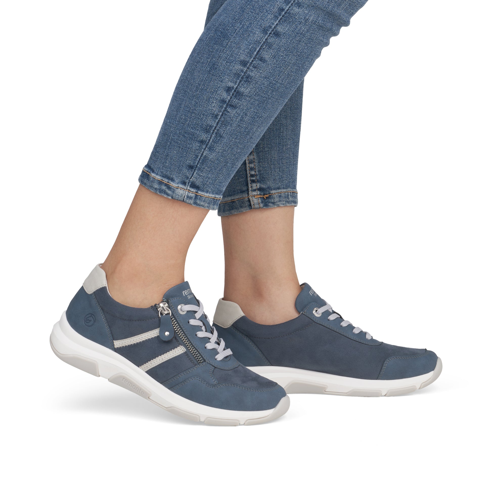 Blue Zip Shoes for Women | Remonte D1S04-14