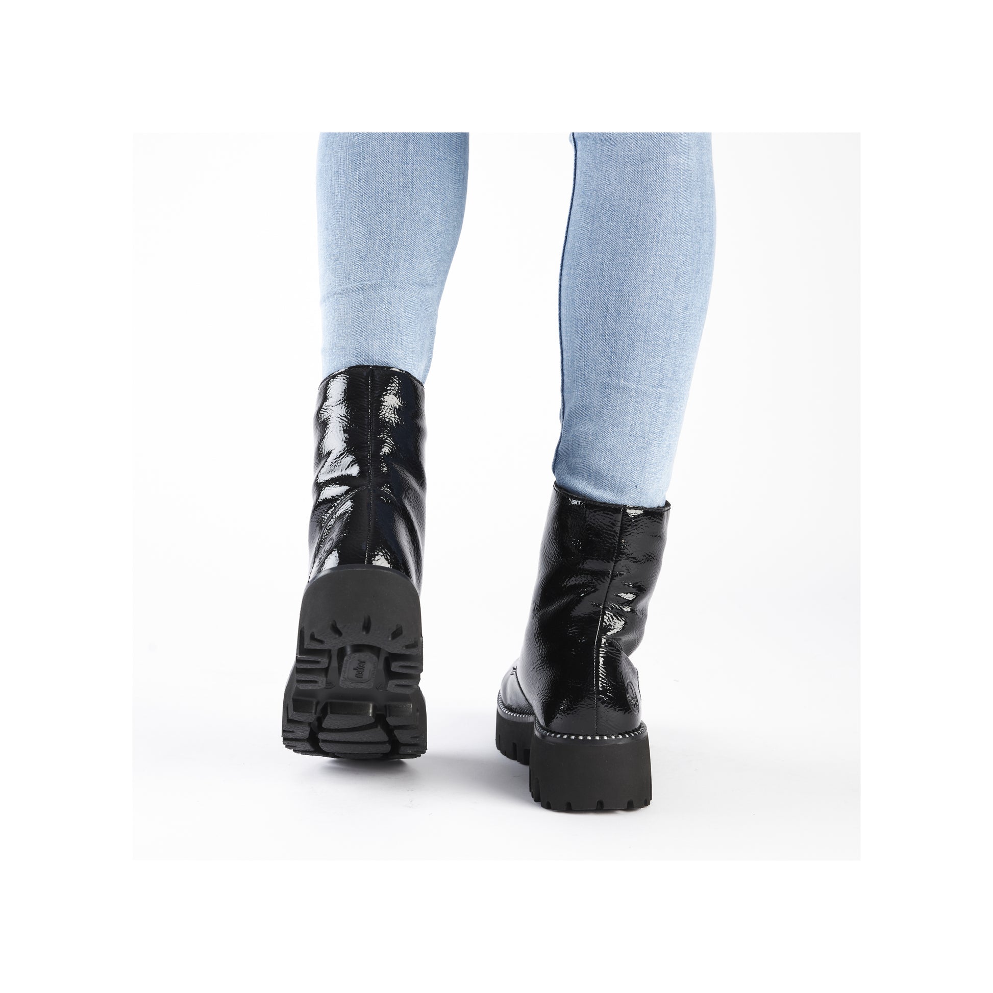 Black Zip Boots for Women | Rieker Y3351-00