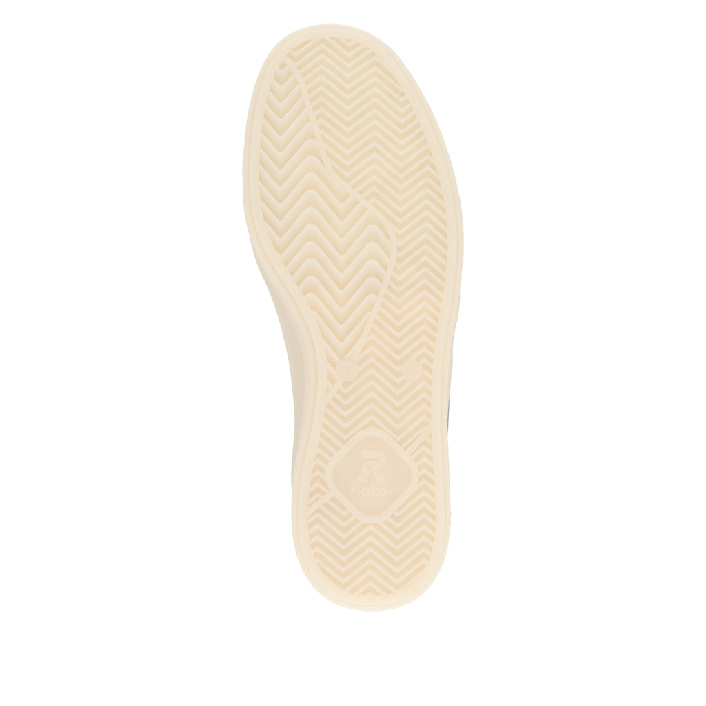 Silver/Platinum Elasticated Shoes for Women | Rieker W2200-90