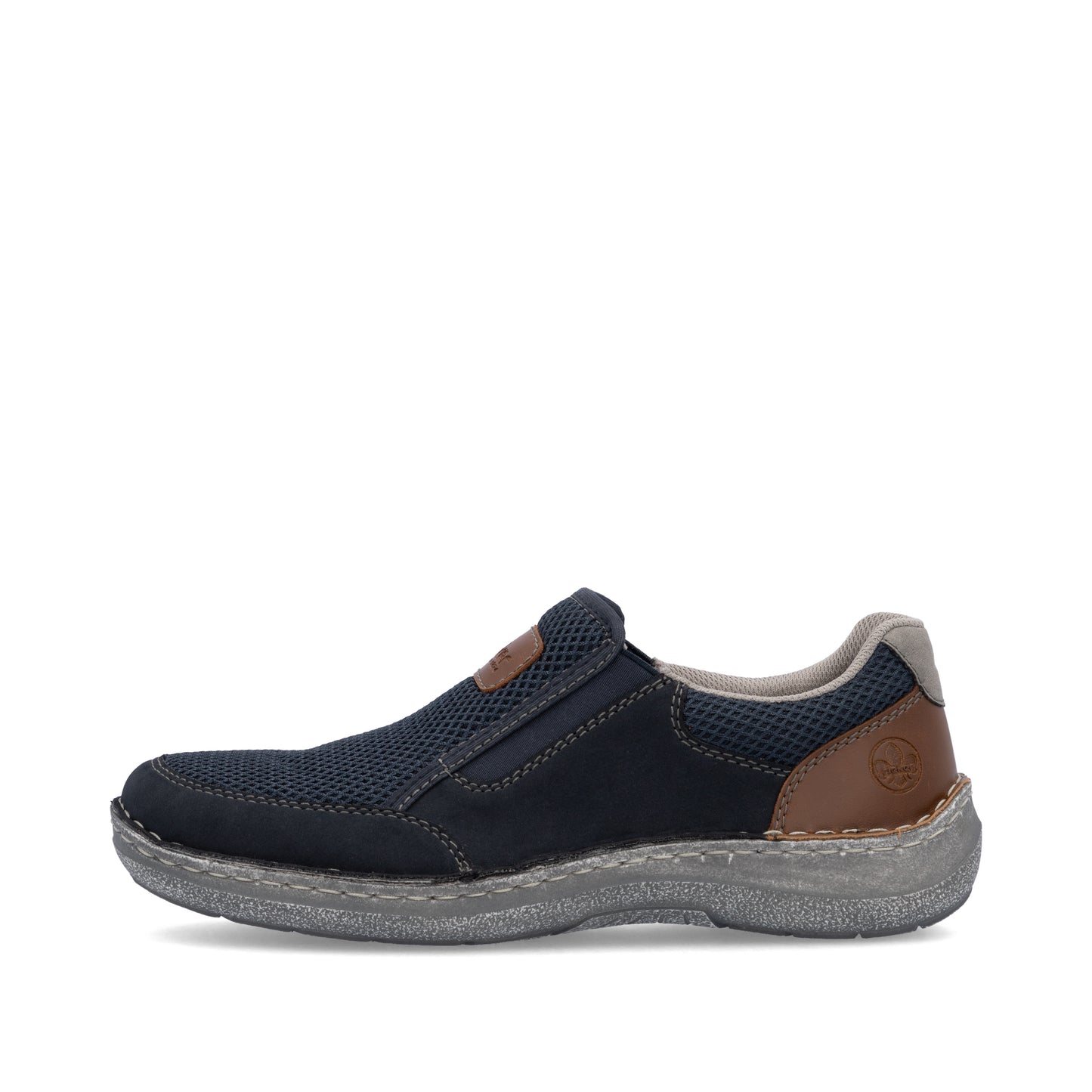 Rieker Men's Casual Slip-on Shoe - Blue | 03053-14