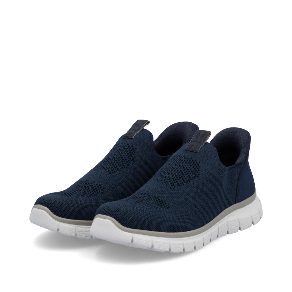 Blue Elasticated Shoes for Men | Rieker B6659-14