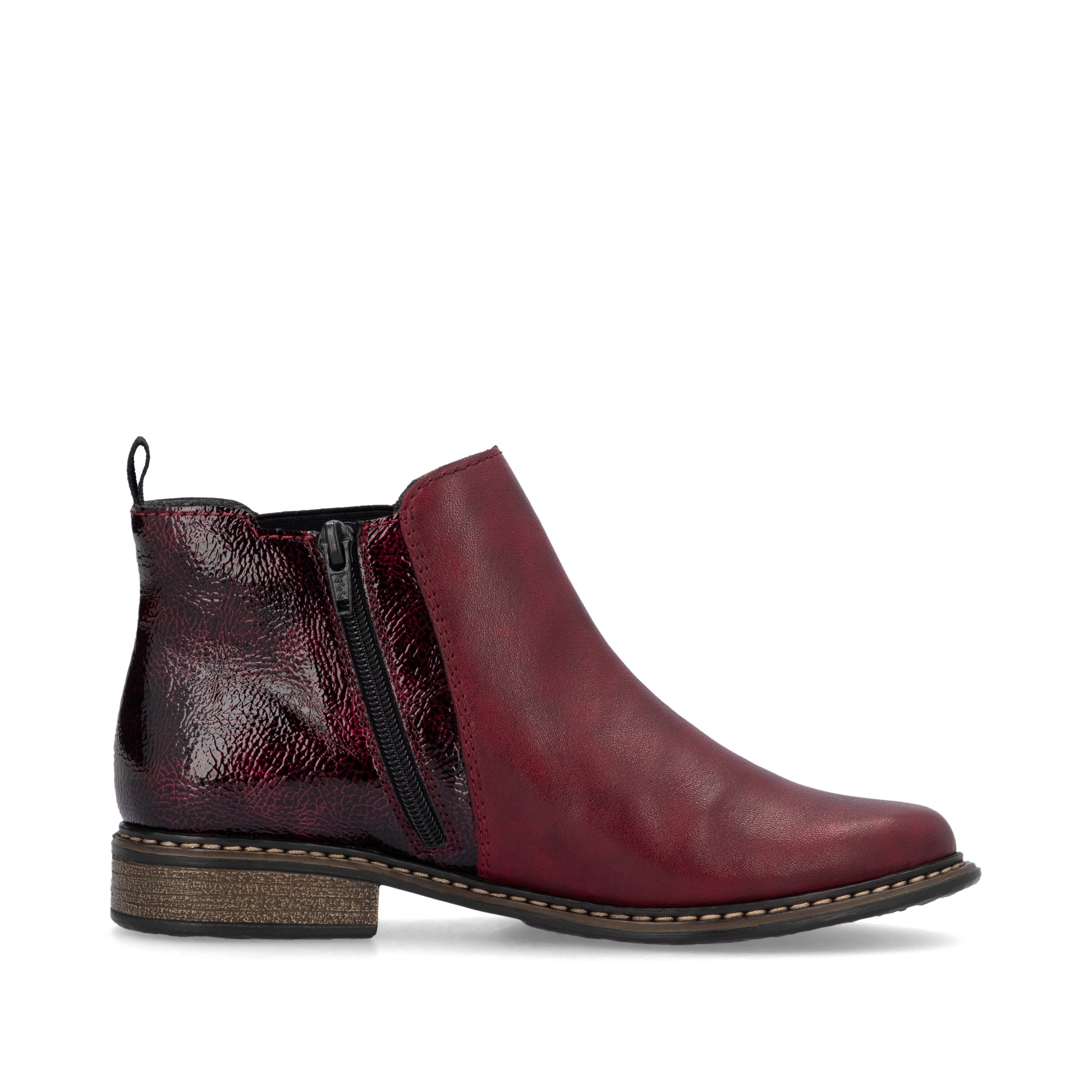 Red Zip Boots for Women | Rieker Z4965-35