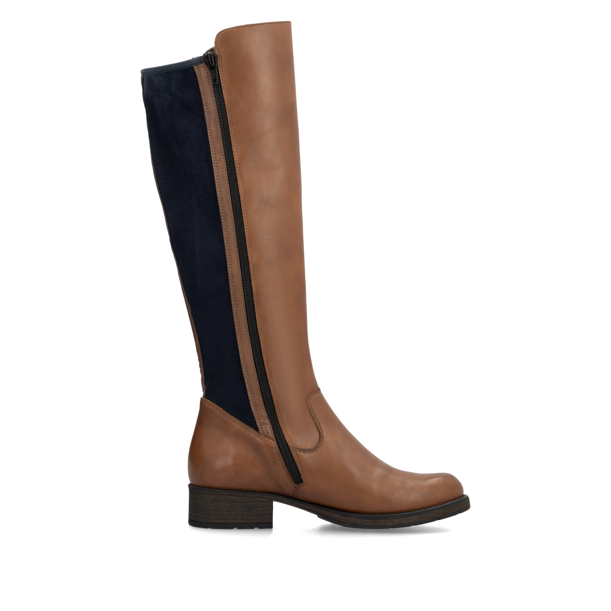 Brown Zip Boots for Women | Rieker Z9591-23