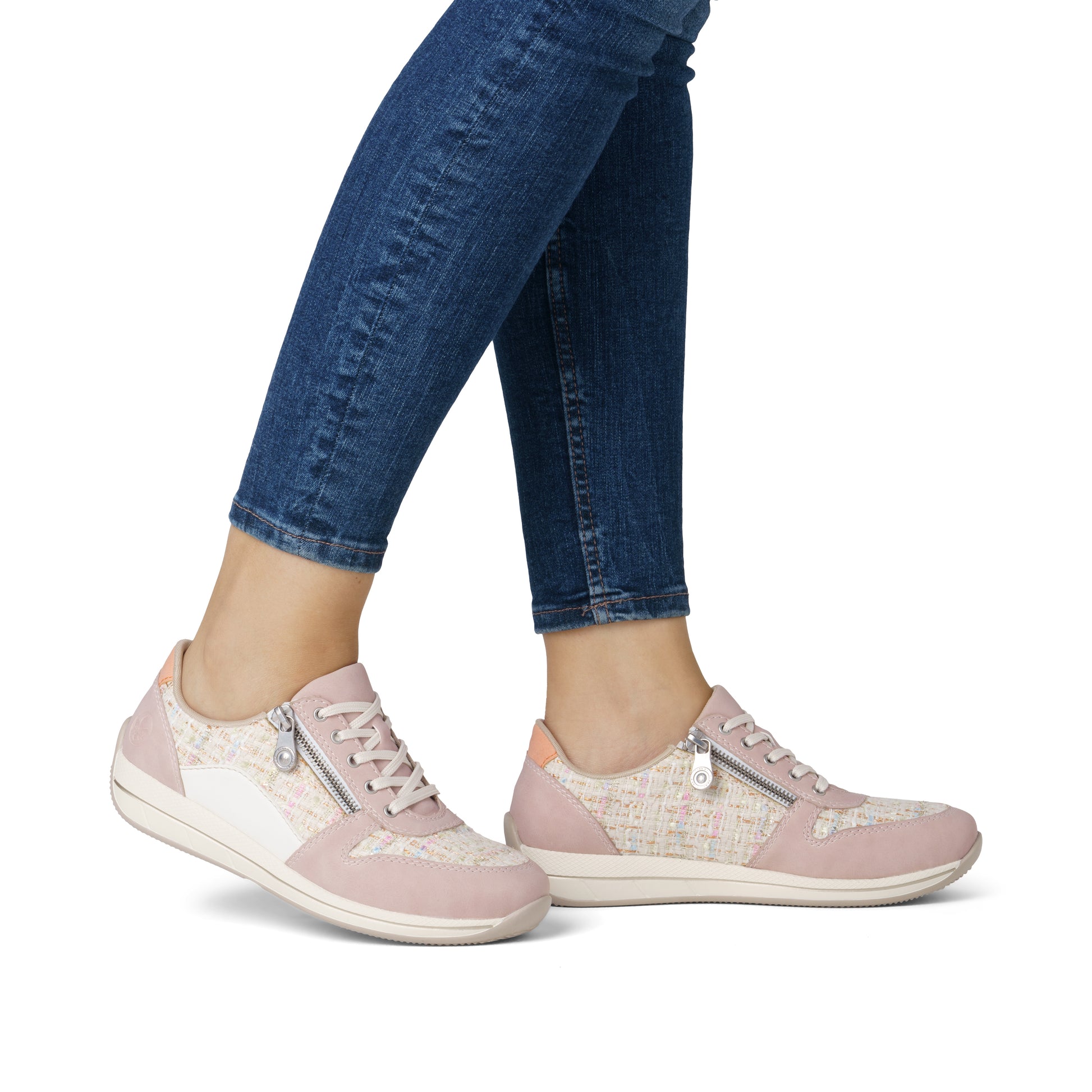 Pink Zip Shoes for Women | Rieker N1100-31