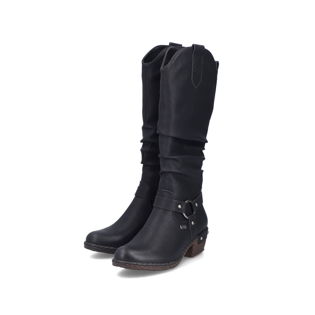 Black Zip Boots for Women | Rieker 93670-00