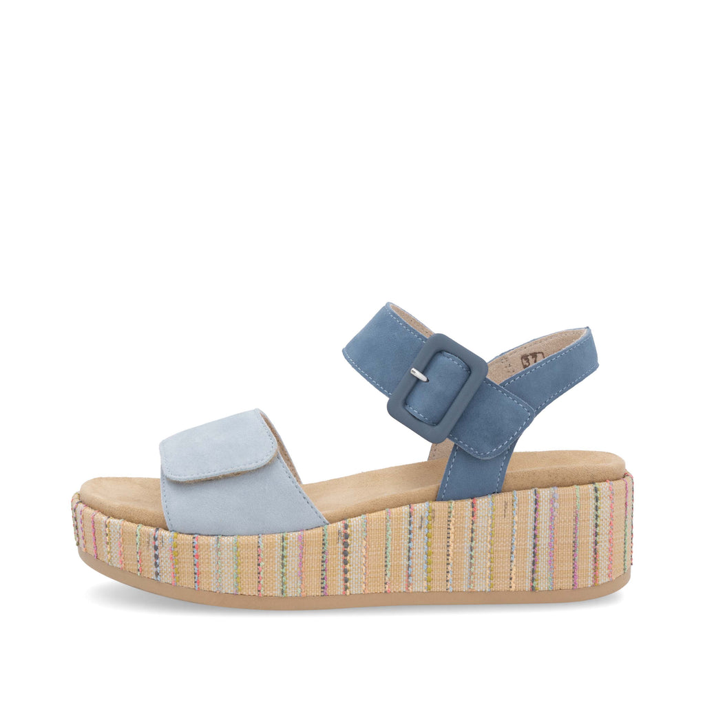 Blue Hook & Loop Sandals for Women | Remonte D1N54-12