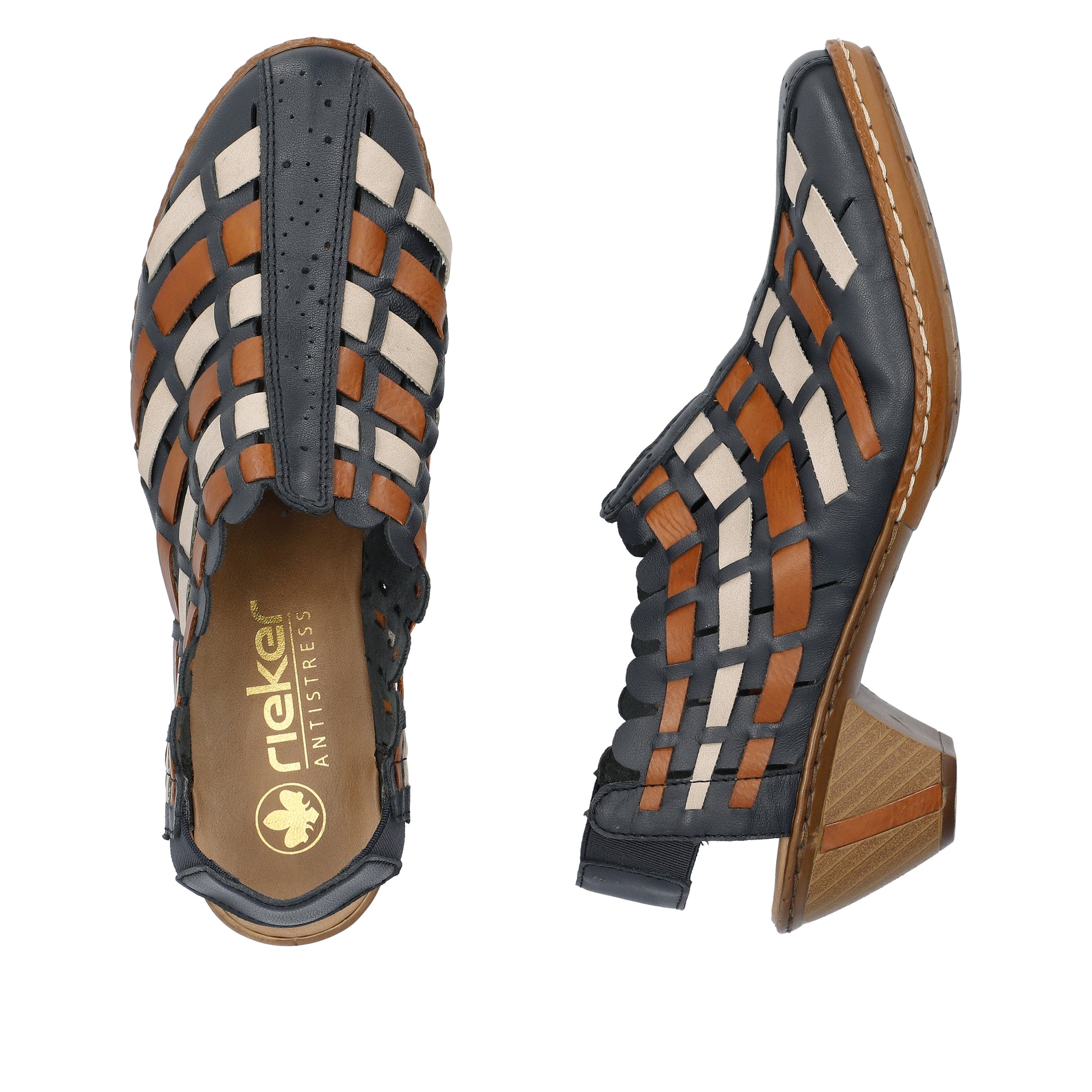 Blue Elasticated Shoes for Women | Rieker 46778-14