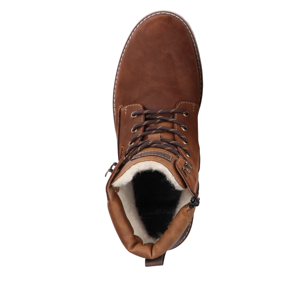 Brown Zip Boots for Men | Rieker F3613-22