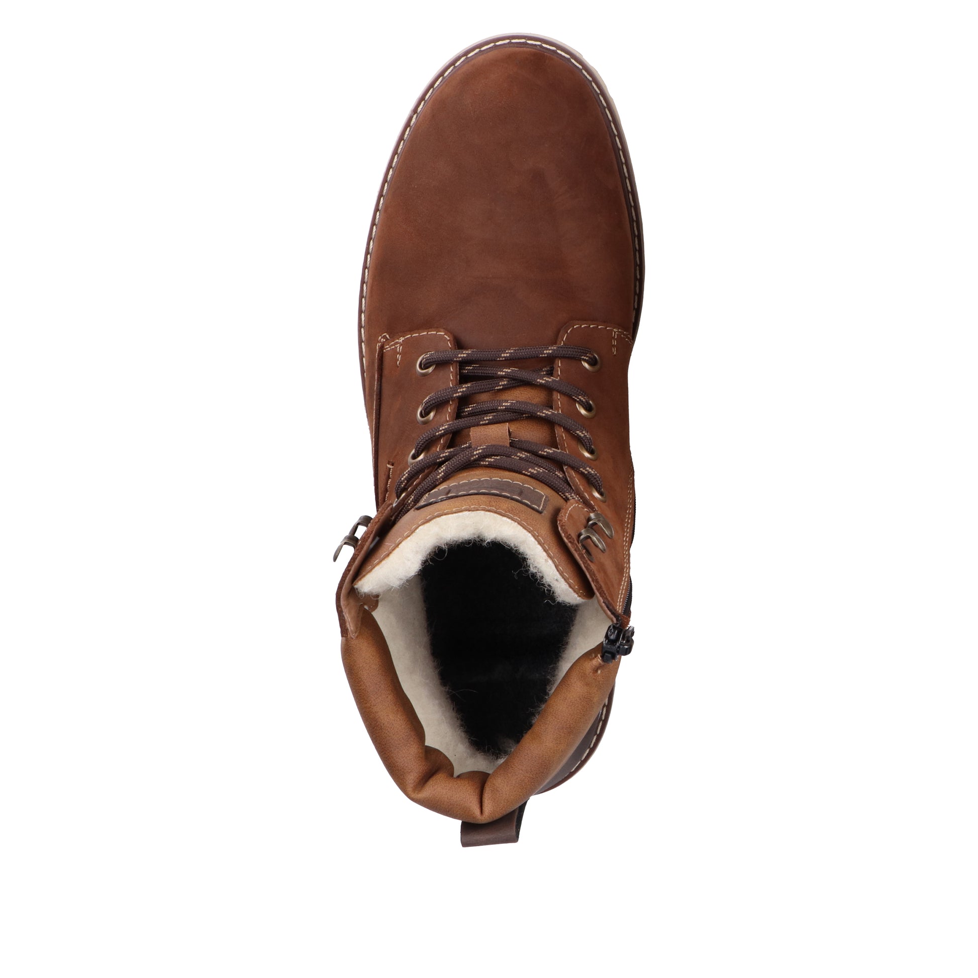 Brown Zip Boots for Men | Rieker F3613-22