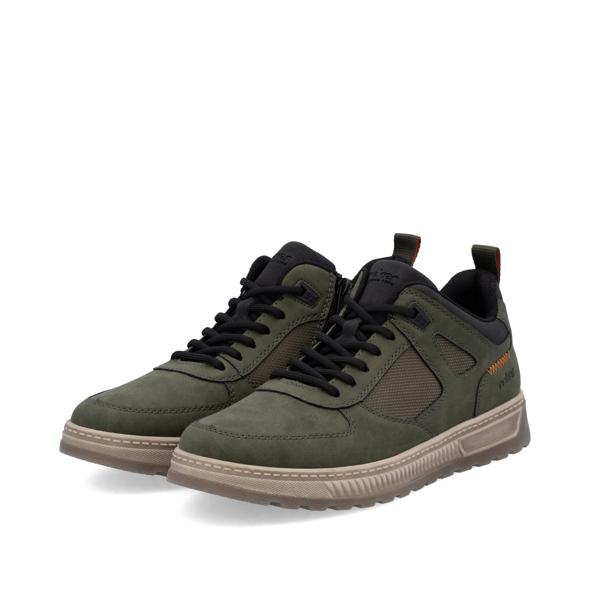 Green Zip Boots for Men | Rieker 37004-54