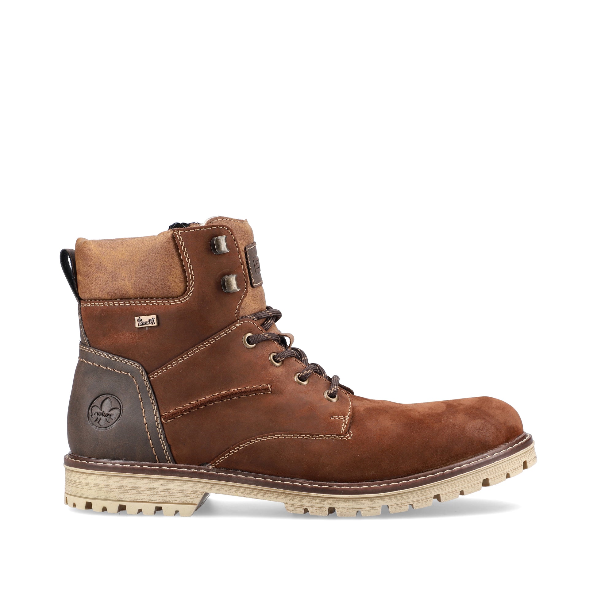 Brown Zip Boots for Men | Rieker F3613-22