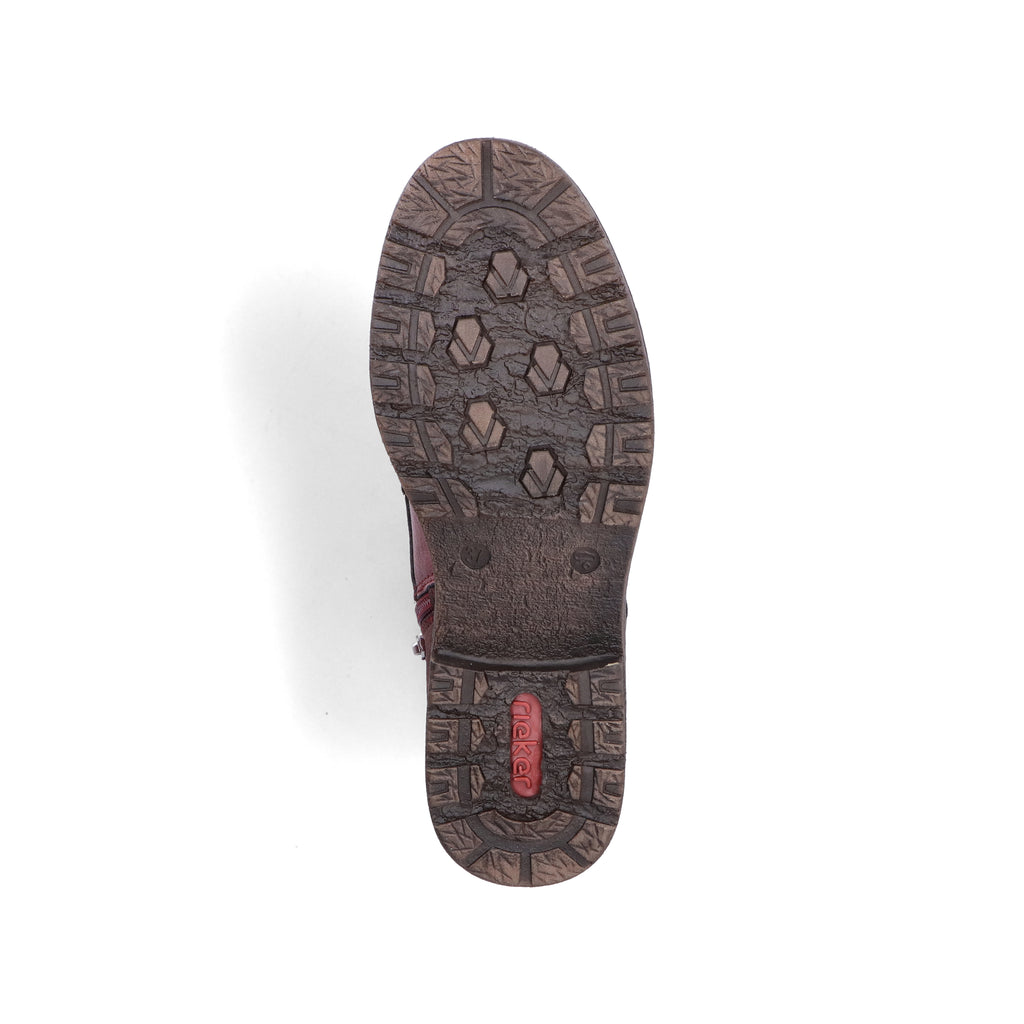 Red Zip Boots for Women | Rieker 94712-35