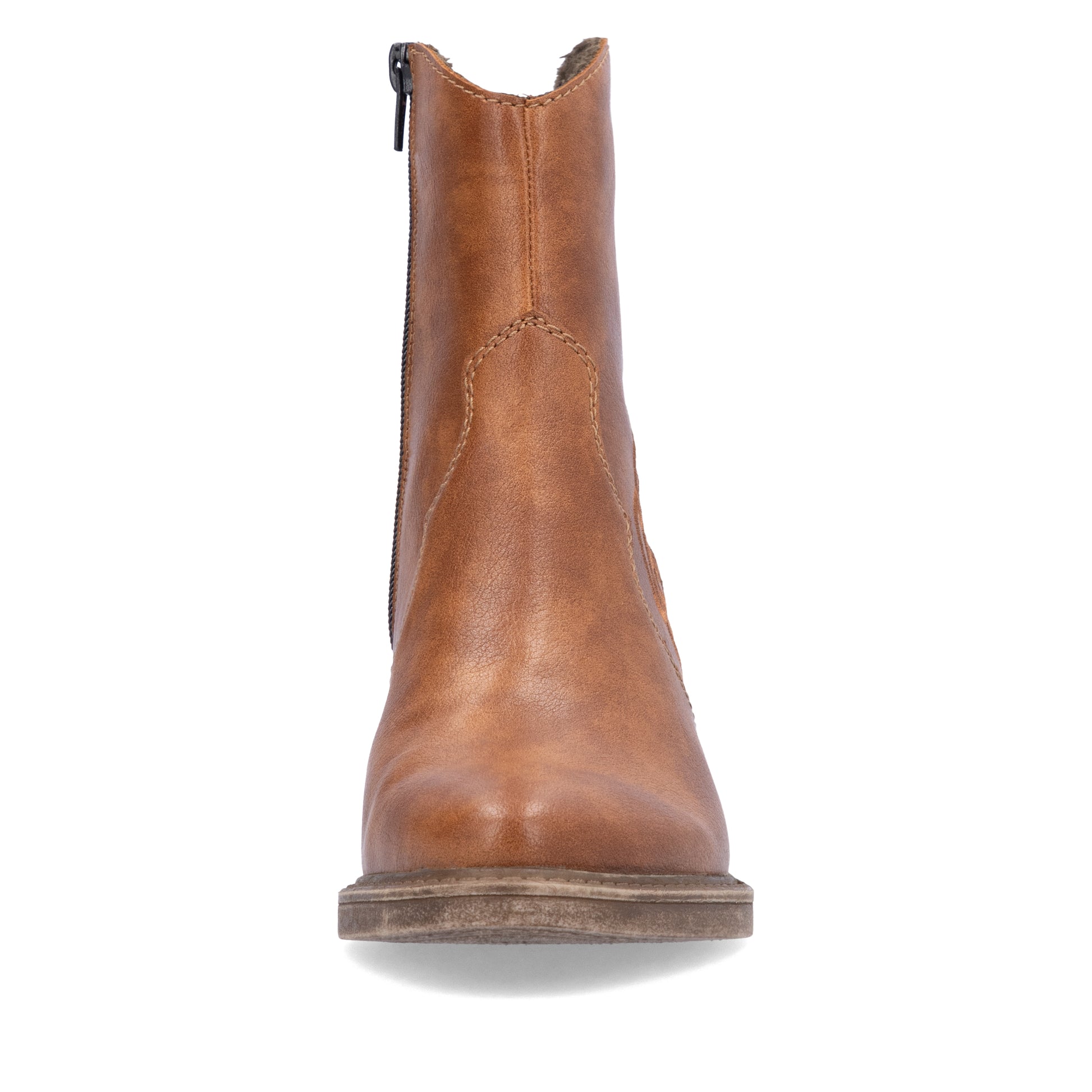 Brown Zip Boots for Women | Rieker Y1250-24