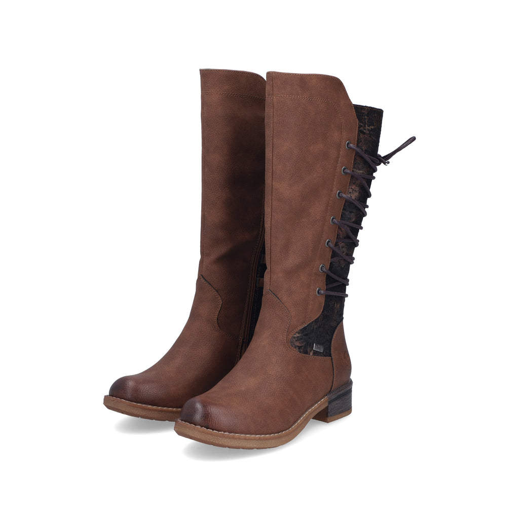 Brown Zip Boots for Women | Rieker 94693-24