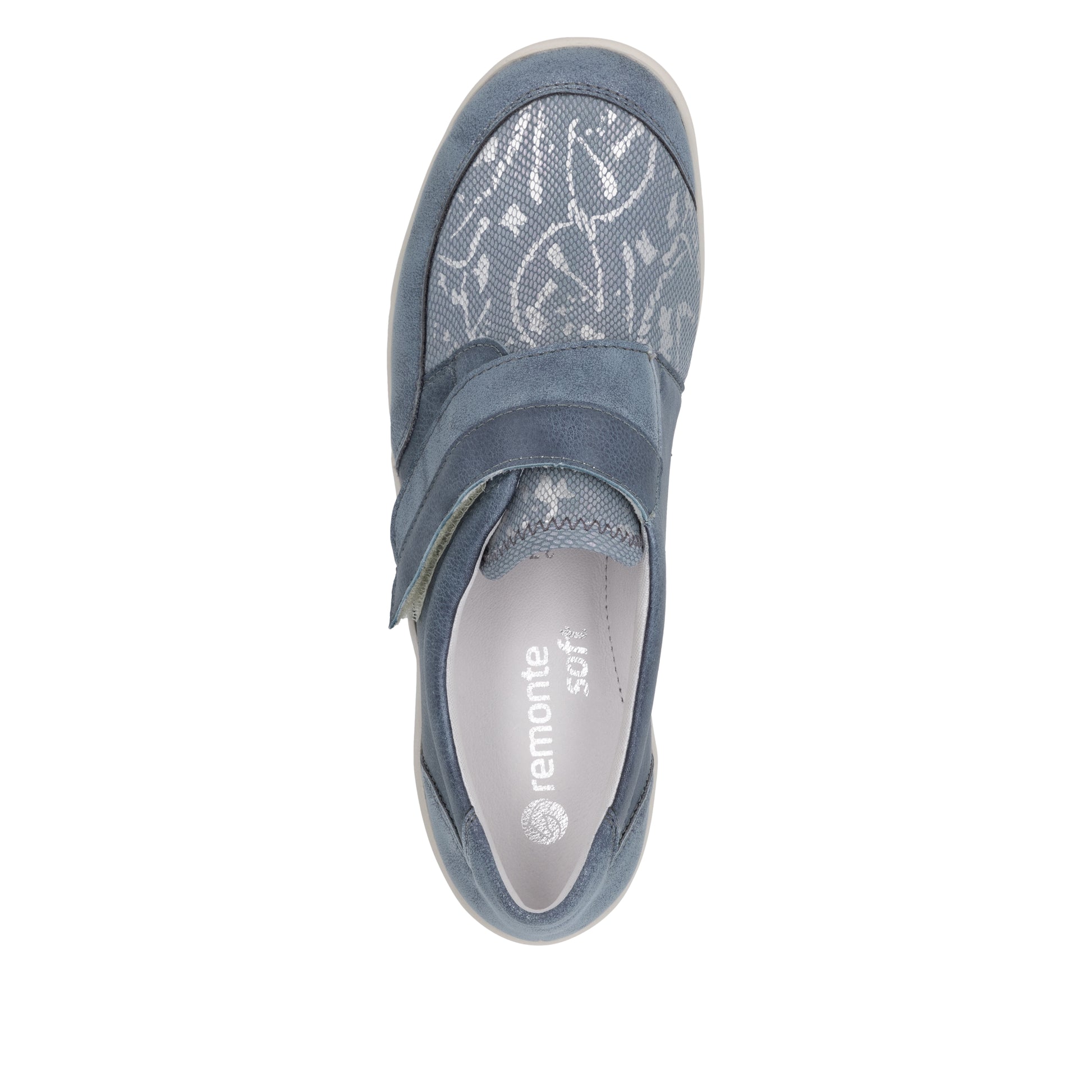 Blue Hook & Loop Shoes for Women | Remonte R7600-14