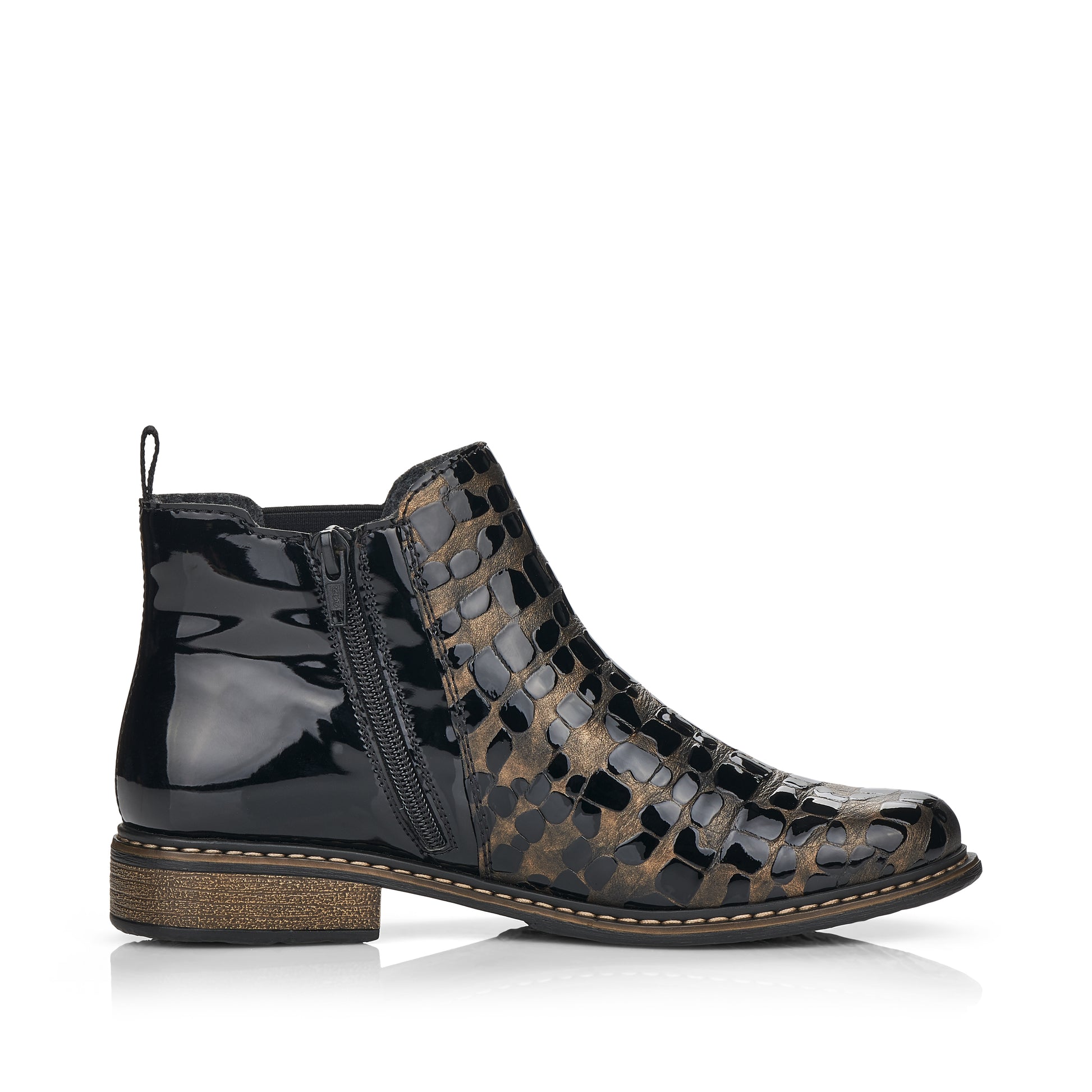 Bronze Zip Boots for Women | Rieker Z4965-90