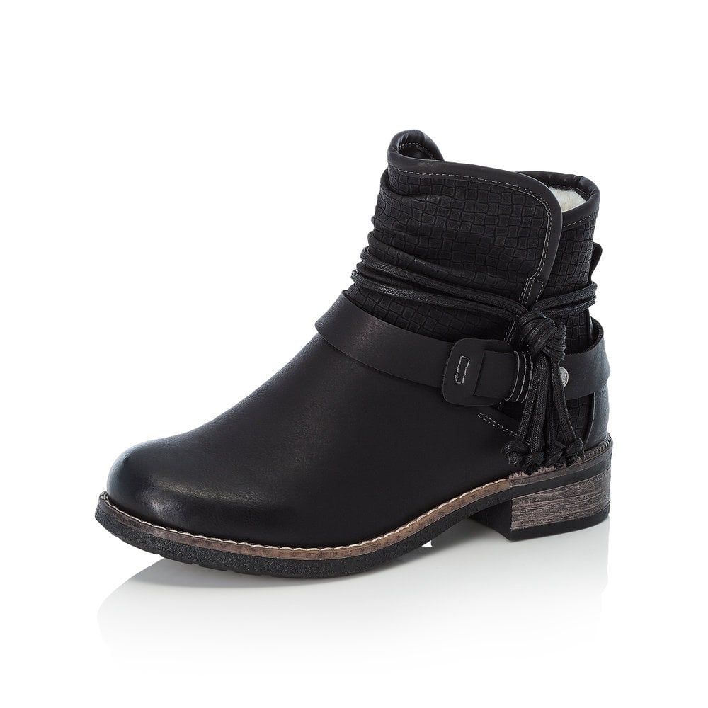 ladies black ankle boots